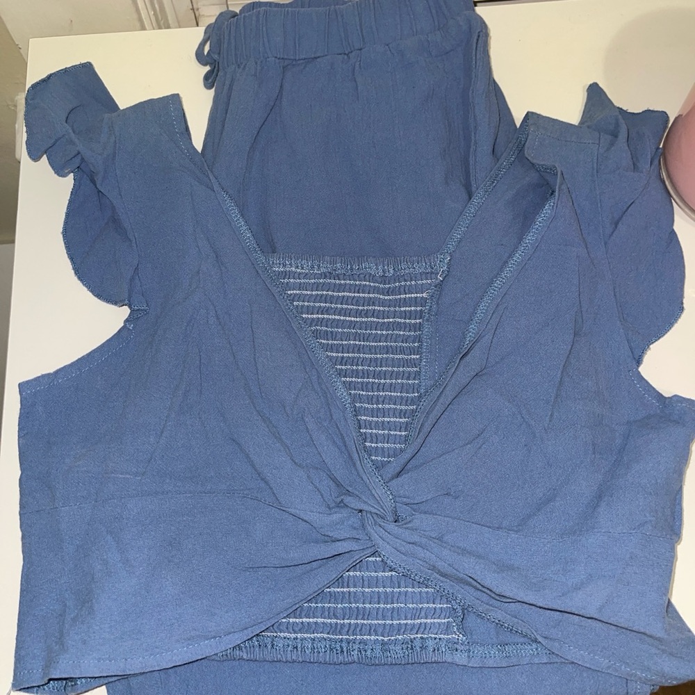 Blue Women's Top & Bottom